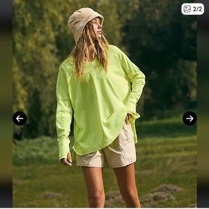 FP Movement by Free People Neon Green Sweatshirt